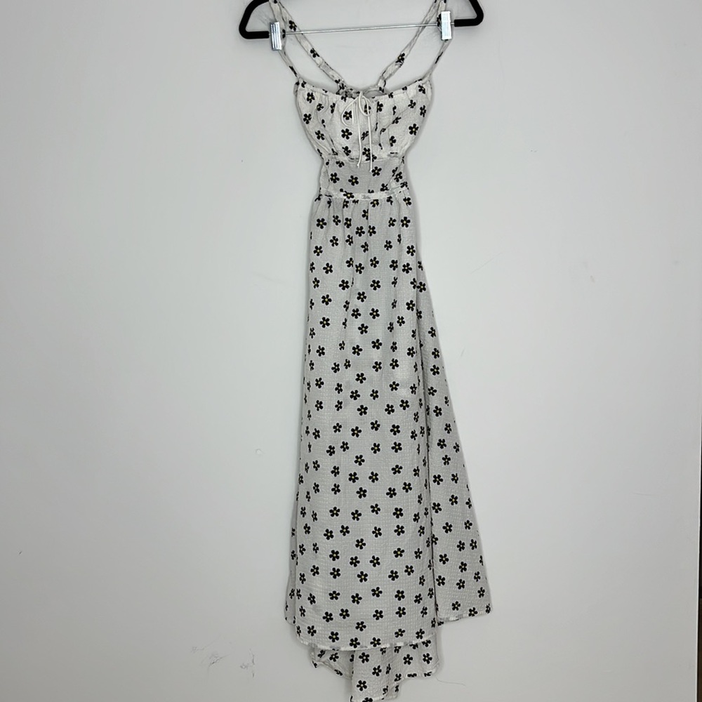 For Love & Lemons Brenda Midi Dress in Ivory Size M - Picture 2 of 7